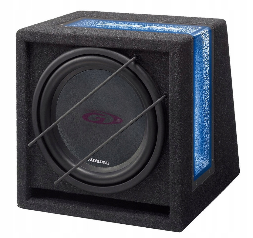 Alpine SBG-1244BR basová skříň Subwoofer Led