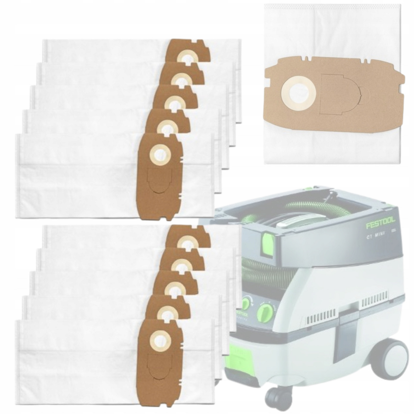 Sáčky Do Vysavače Festool Ctl Mini MIDI Fis Ct 15ks silné
