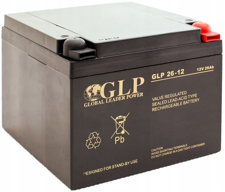 Baterie Agm Vrla Baterie Glp 26AH 12V GLP26-12 GLP26 Napájecí Adaptér Ups Alarm