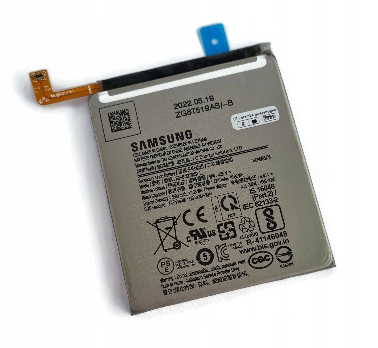 Nová originální baterie pro Samsung S10 Lite