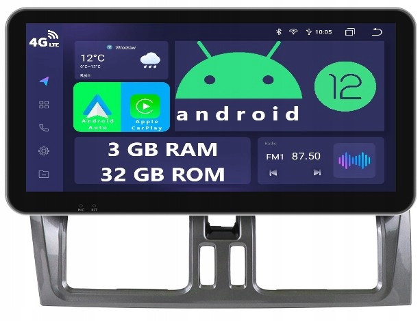 Radio 2DIN Navigace Android Volvo XC60 A 4/64GB Dsp Carplay Lte