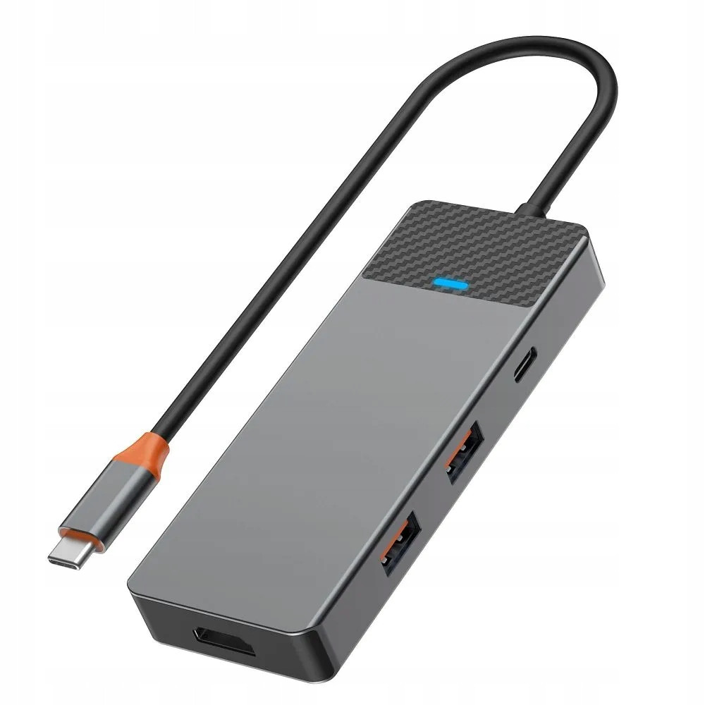 WiWU Hub A721HD USB3.1x2+PD(100W)+USB-C(3.1)+ SD/TF(3.0)+HDMI (4K60HZ)