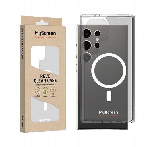 Pouzdro pro Samsung Galaxy S24+ MyScreen Revo Clear Case MagSafe
