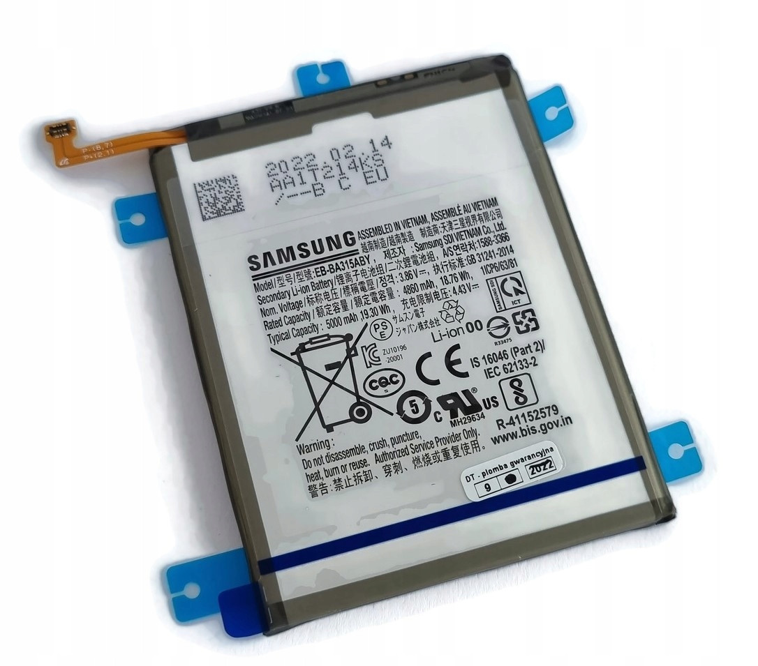 Nová originální baterie pro Samsung A31 A32 4G