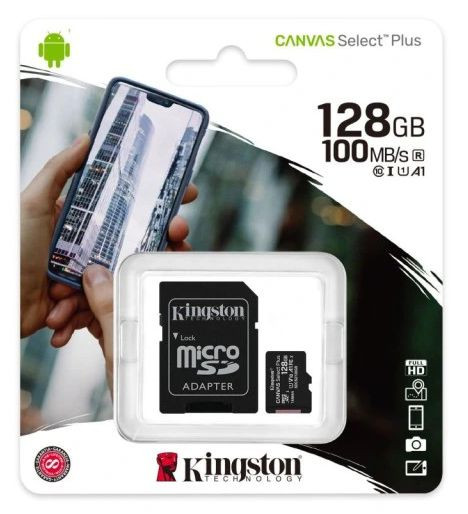 Kingston Canvas Select Plus 128GB microSD karta