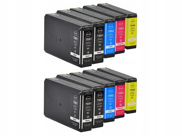 10X Inkoust pro Epson T7891-94XXL WF5110 WF5190 WF5620