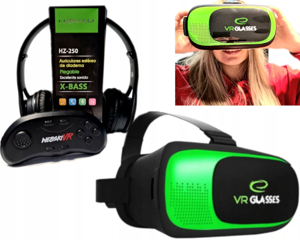 Vr Brýle Sluchátka Pilot dárek Den dětí