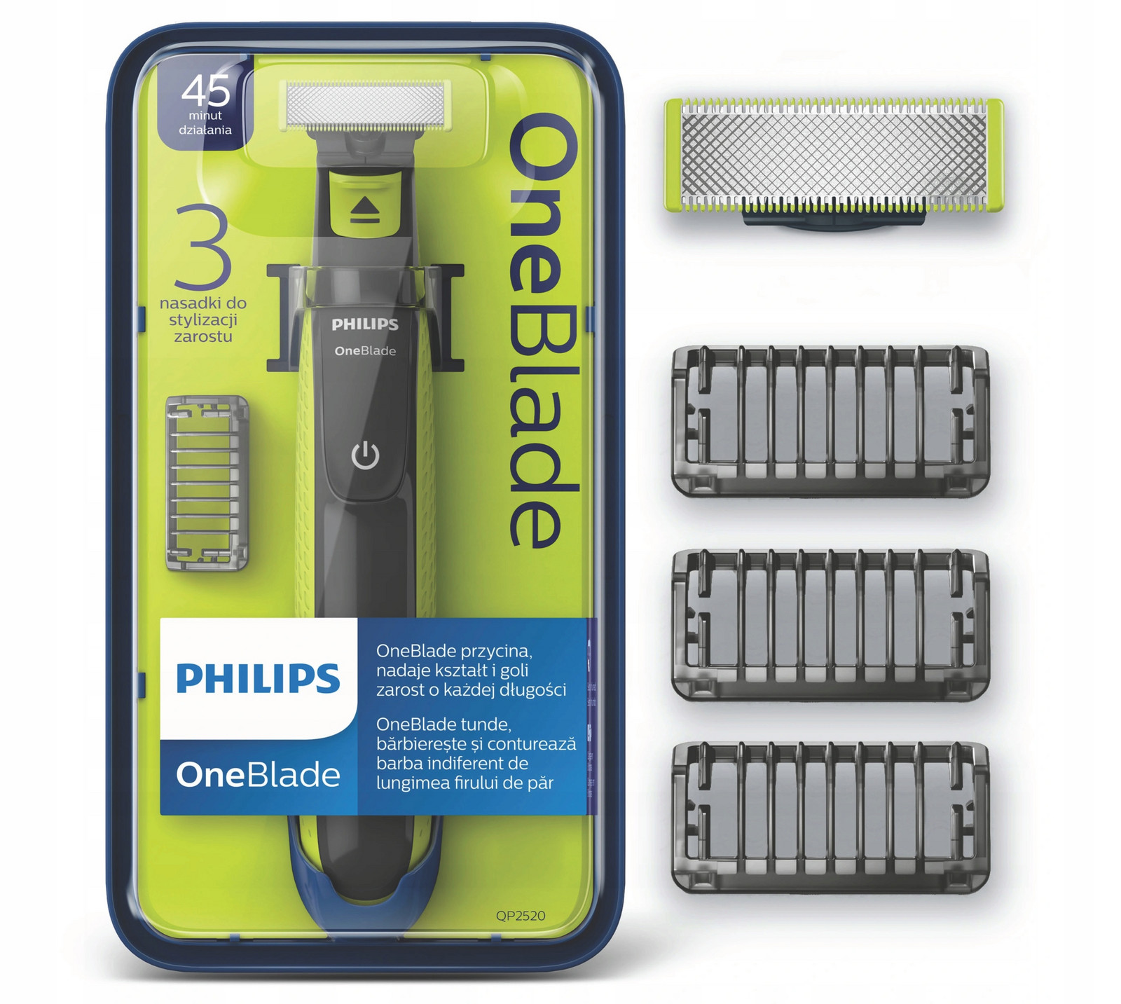 Philips Oneblade QP2520/20 3 Nástavce