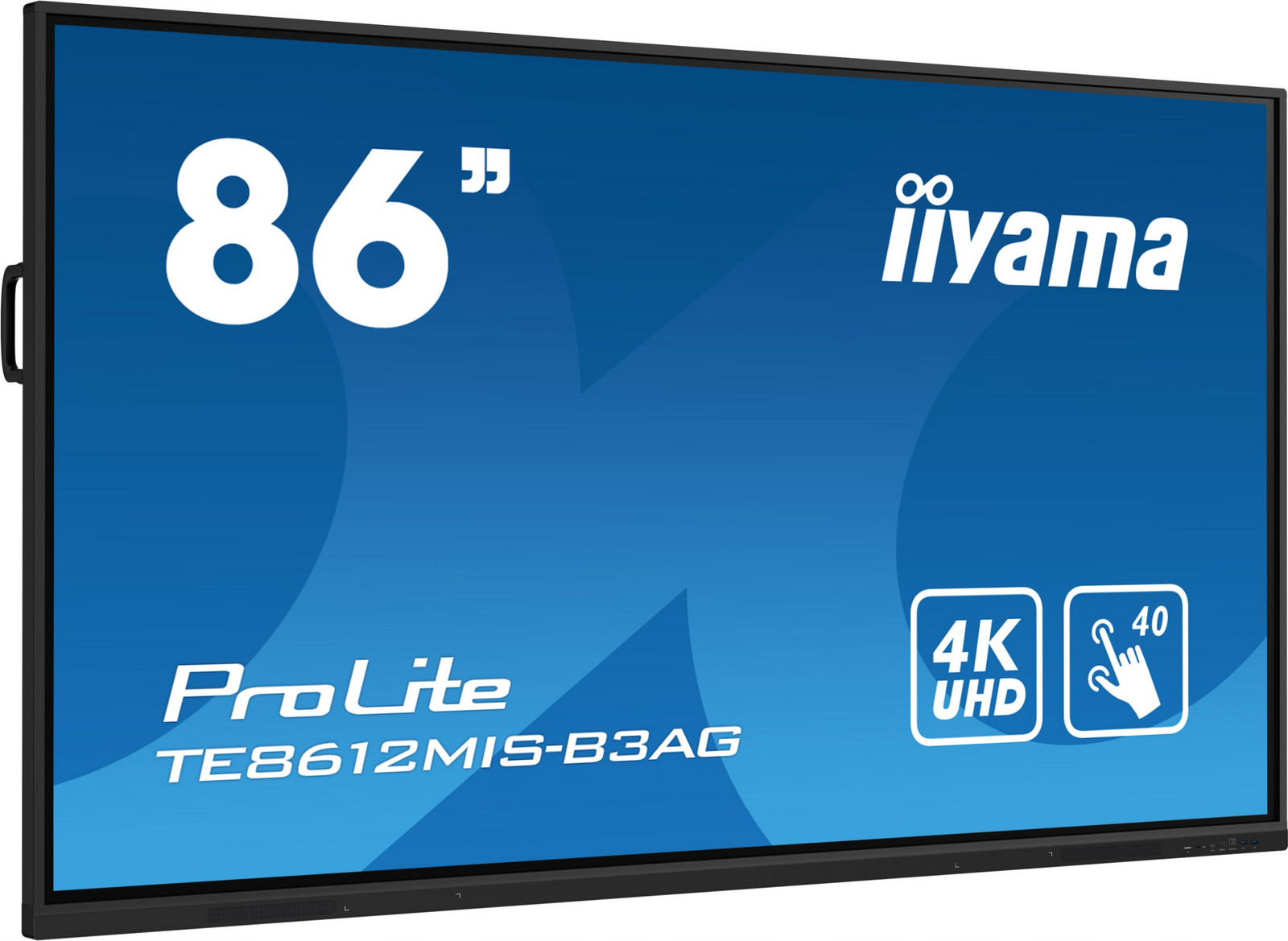 Interaktivní obrazovka iiyama TE8612MIS-B3AG 86 Va Led 4K /vga, 3xHDMI, Usb-c/