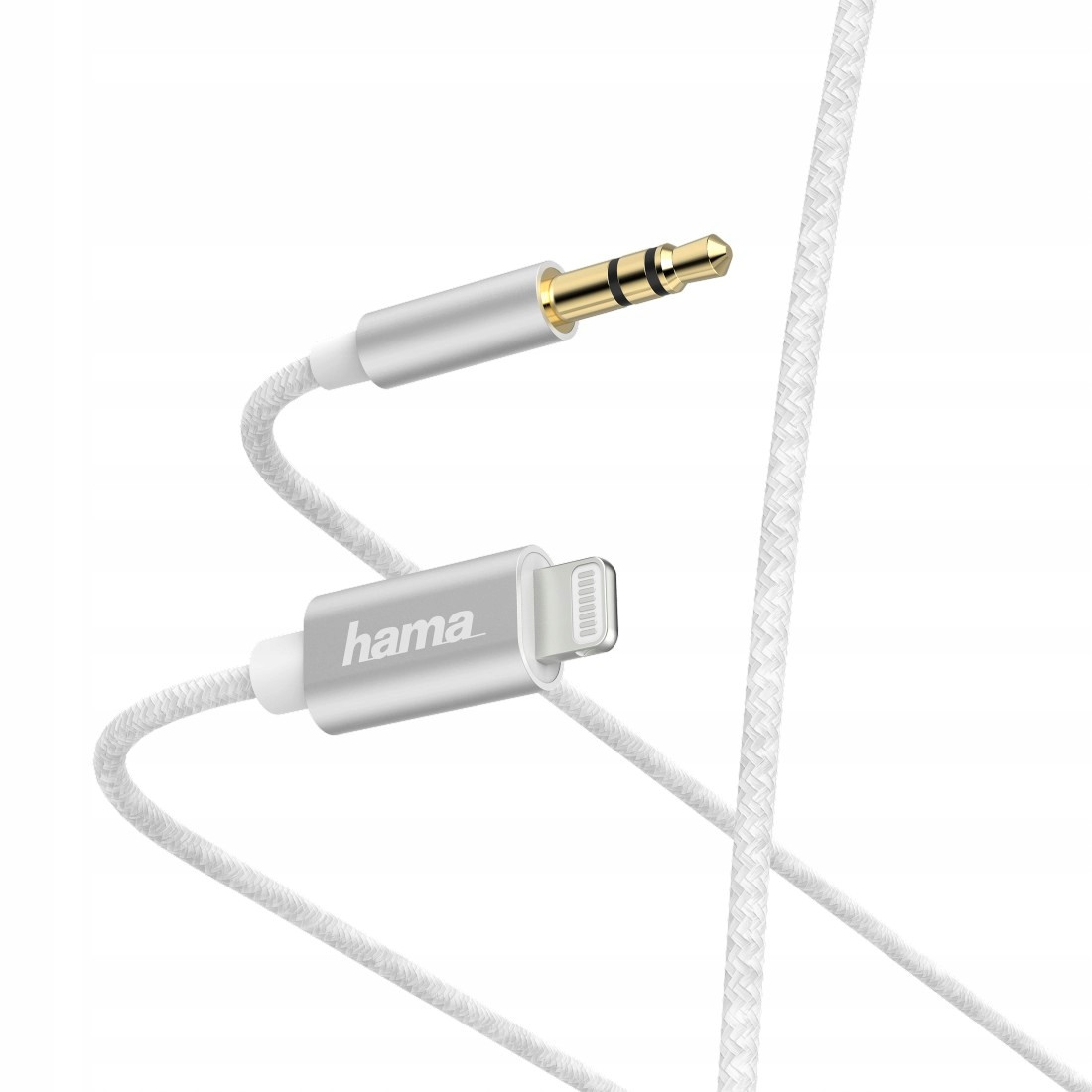 Kabel Hama Audio Lightning jack 3,5 mm 1m bílý