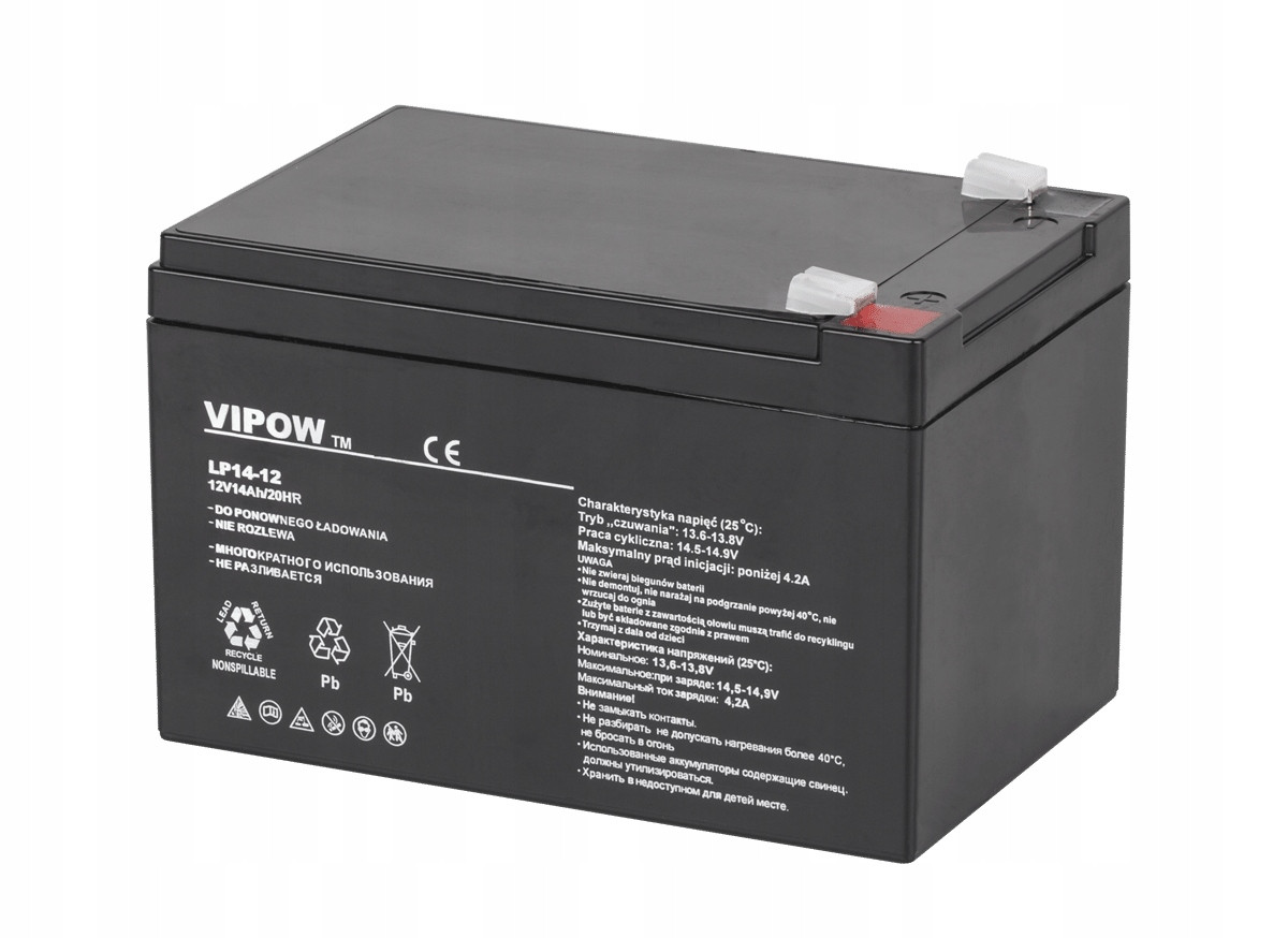 Baterie Vipow 12 V 14 Ah