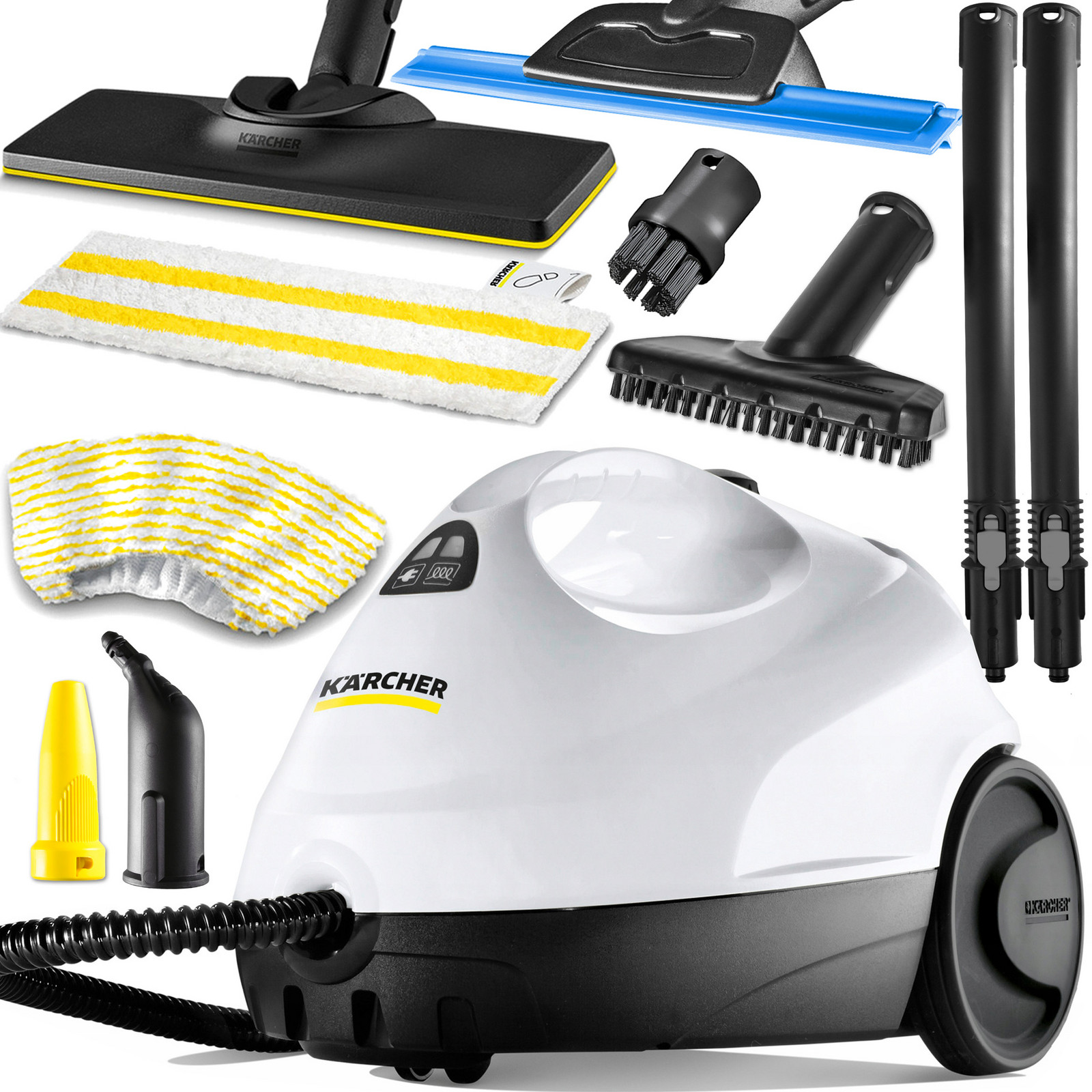 Výkonný Parní Čistič Napařovač SC2 Karcher White Easyfixmop Parní Pro Bonus