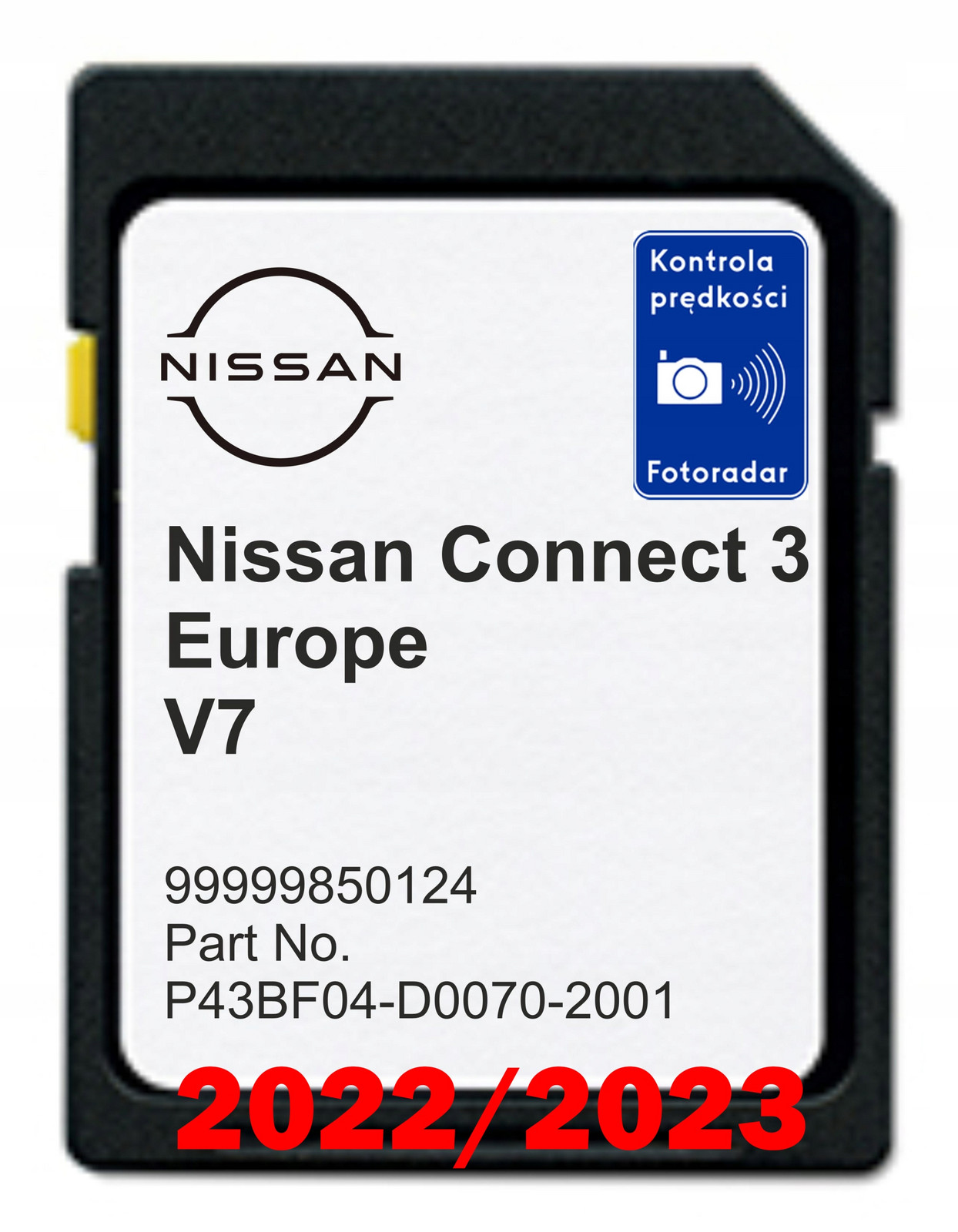 Nissan Connect 3 LCN3 V7 Mapy Evropy 2022/2023 Radary (sd karta)