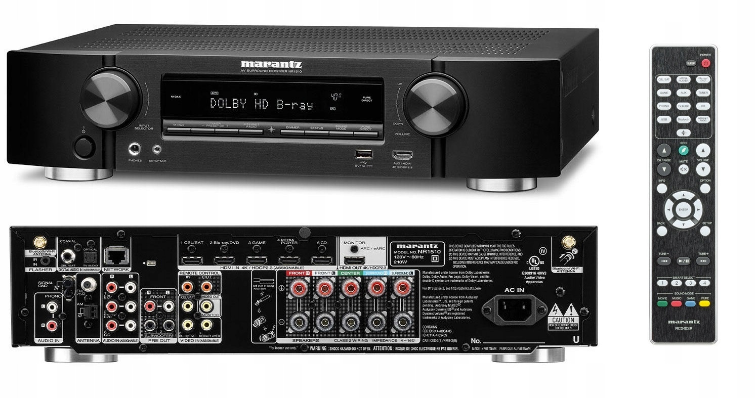 5.2 přijímač Marantz NR1510 Alexa AirPlay Heos