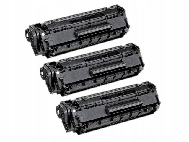 3x Toner až 12A Laserjet 1010 1018 1020 Q2612A