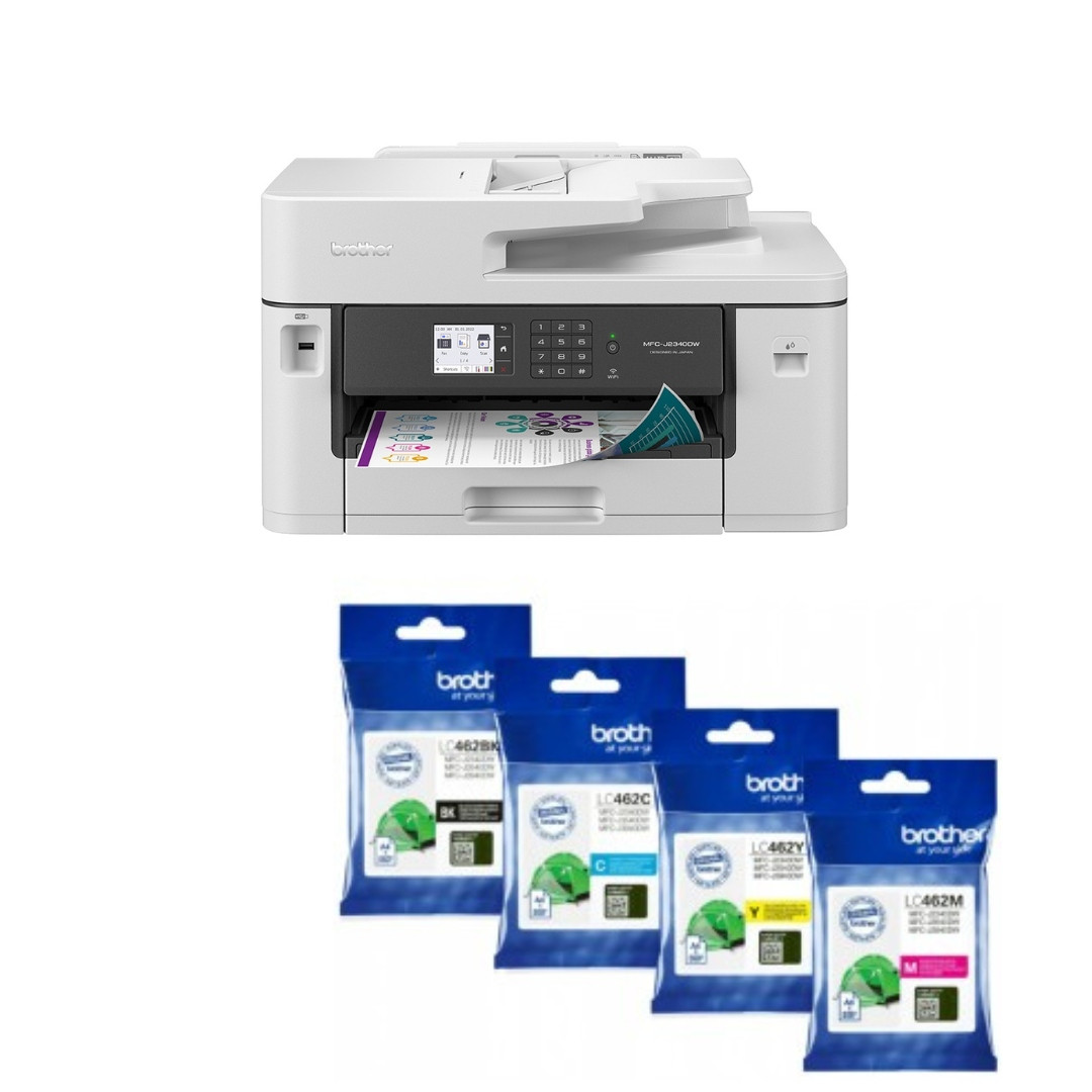 Tiskárna Brother MFC-J2340DW+ další 4 inkoustové náplně