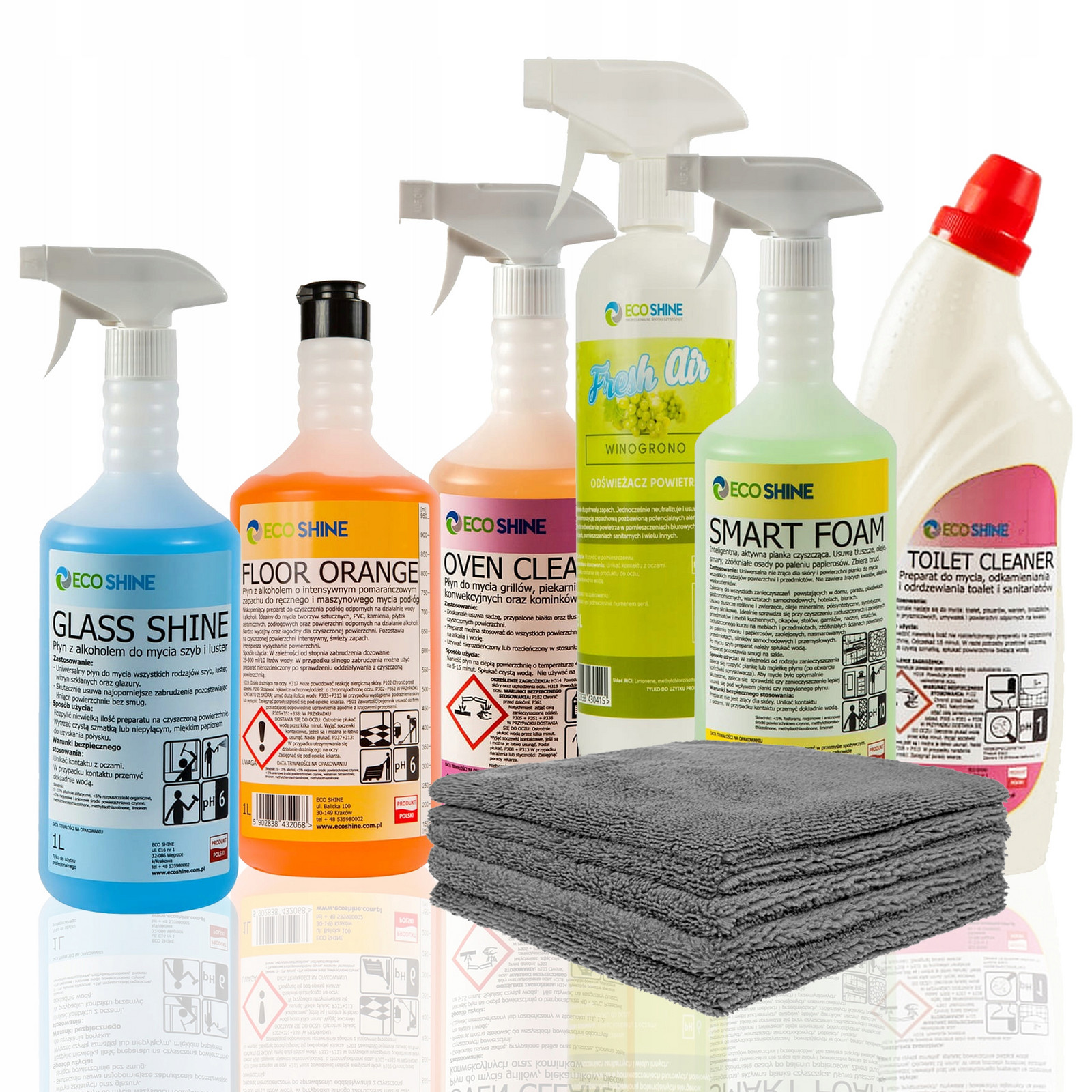 Chemie Pro Úklid Domácnosti Koupelny Sada Ecoshine