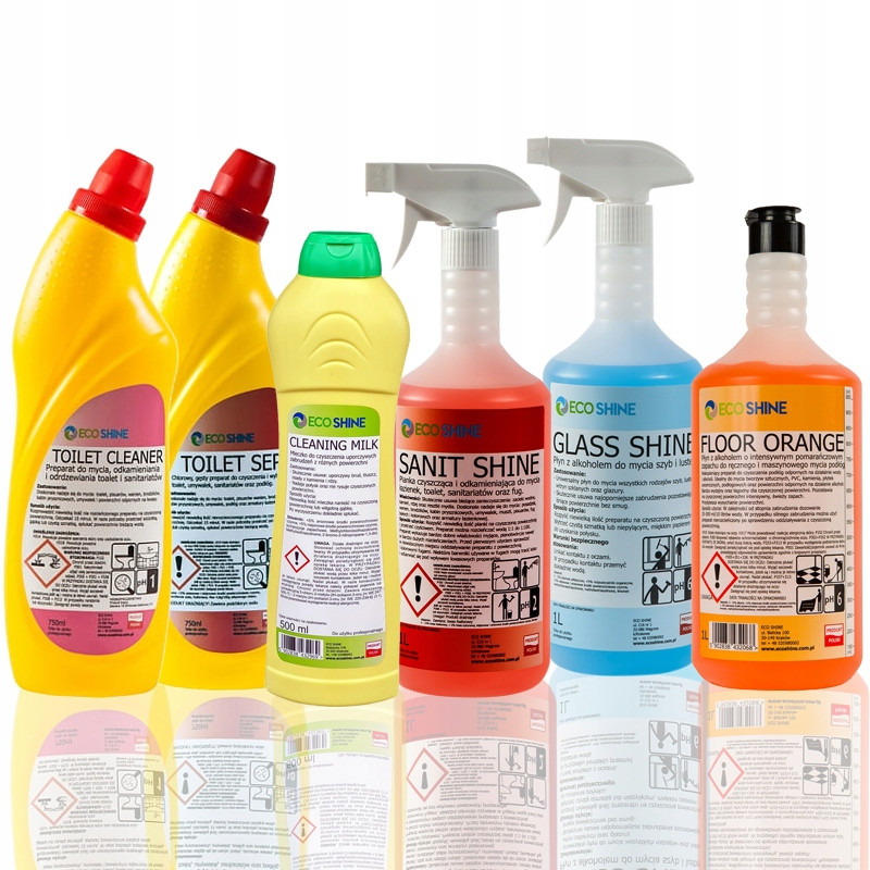 Ecoshine sada chemie na čištění koupelny