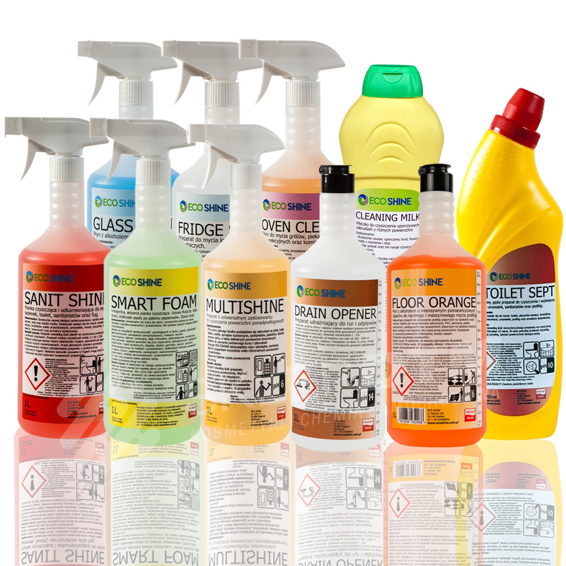 Ecoshine sada pro úklid kuchyně koupelny domu