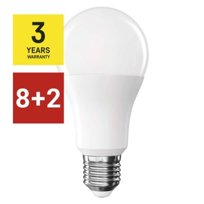 8 + 2 zdarma – LED žárovka Classic A60 / E27 / 13 W (100 W) / 1 521 lm / teplá bílá