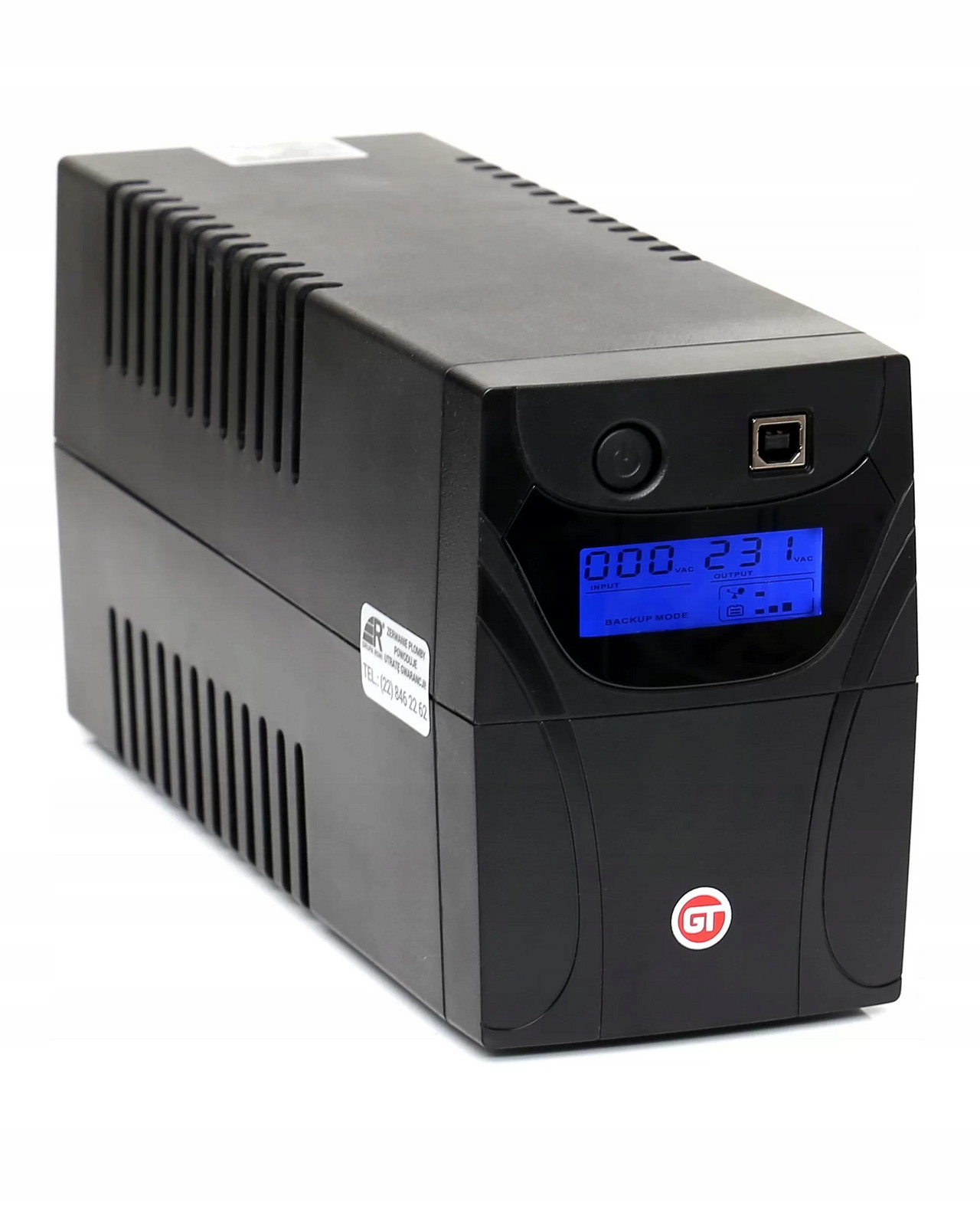 Záložní zdroj Ups 850VA 480W LCD Gt Power Box zásuvky schuko