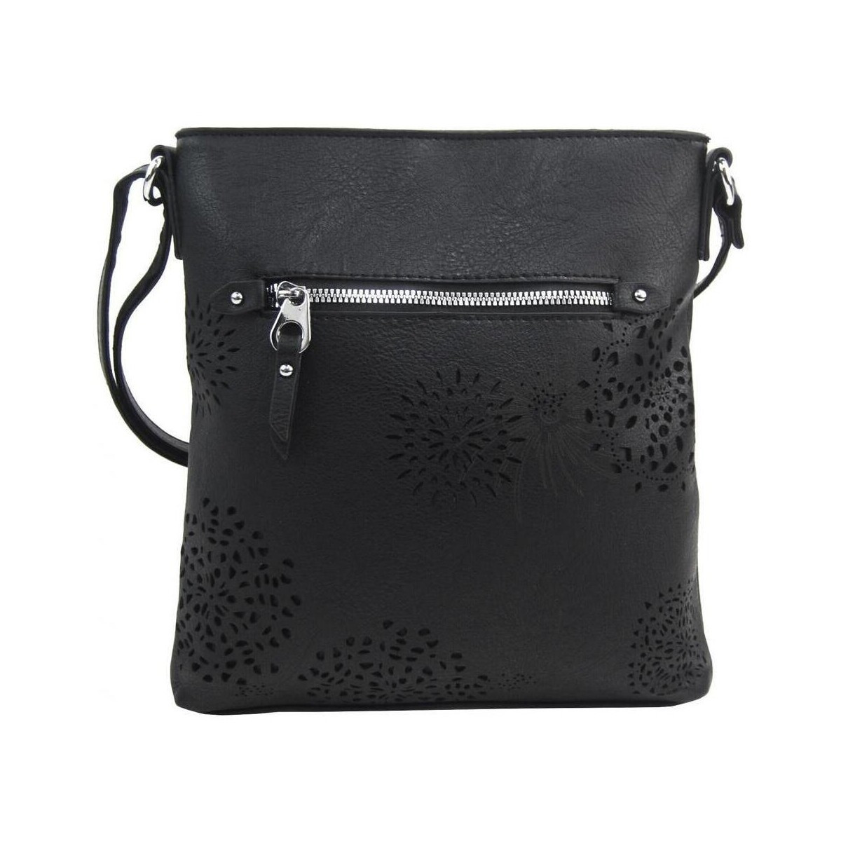 Bella Belly  Crossbody dámská kabelka v květovaném designu černá 5432-BB  Černá