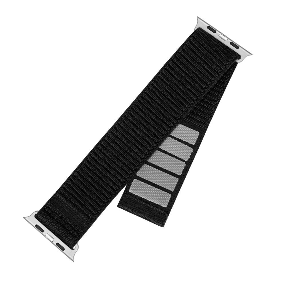 Nylonový řemínek FIXED Nylon Sporty Strap pro Apple Watch 38/40/41mm, černá