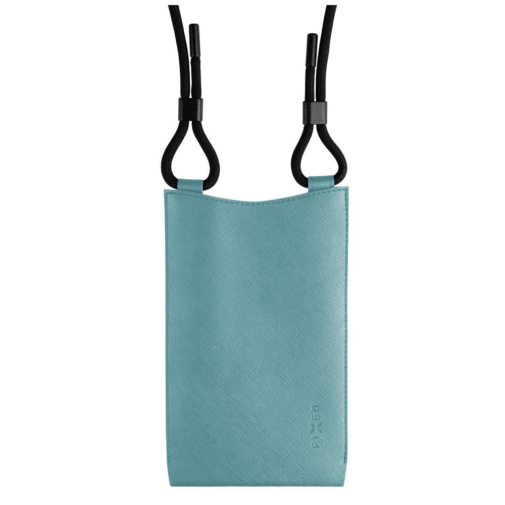 Taštička přes rameno s kapsou FIXED Verona s černou šňůrkou pro mobilní telefony do 7