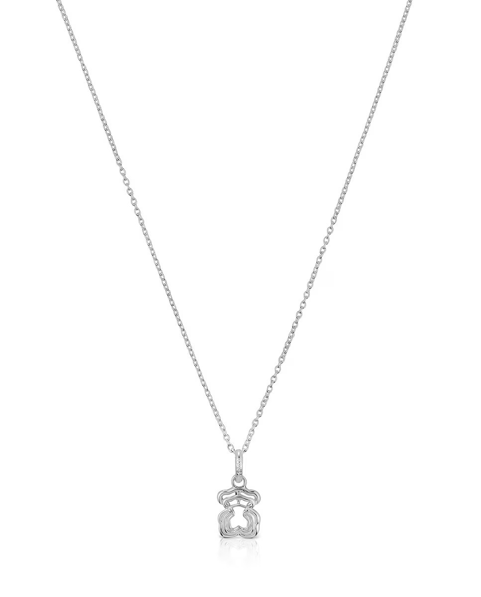 Tous Půvabný stříbrný náhrdelník s medvídkem Bickie 1004018000 (řetízek, přívěsek)