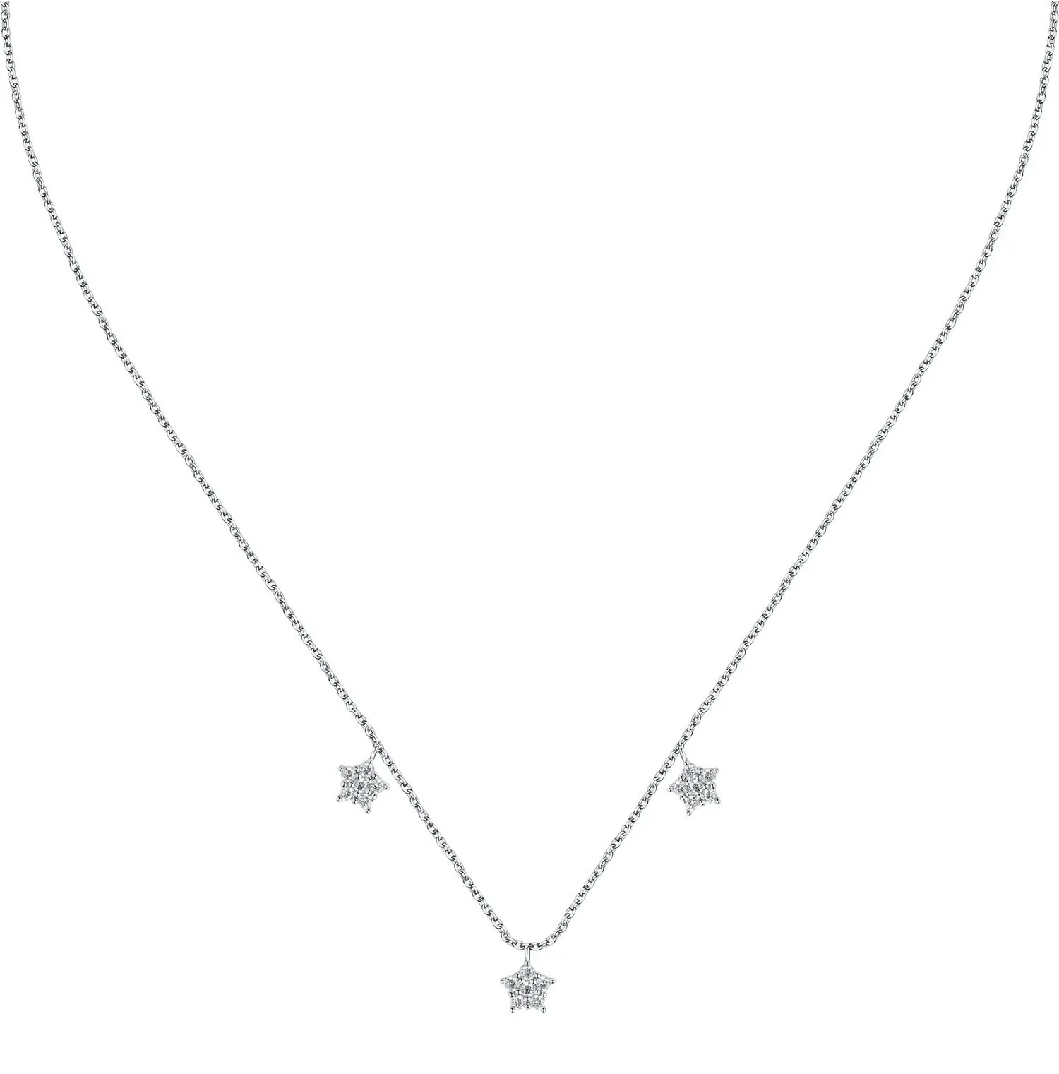 La Petite Story Stříbrný náhrdelník s hvězdičkami Silver LPS10AWV04