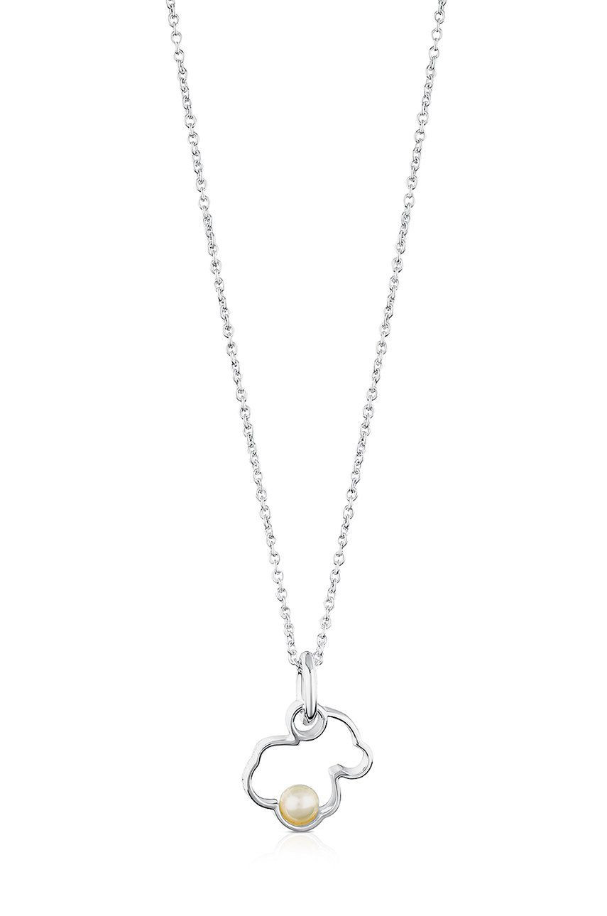 Tous Půvabný stříbrný náhrdelník s perlou New Silueta 1000090700 (řetízek, přívěsek)