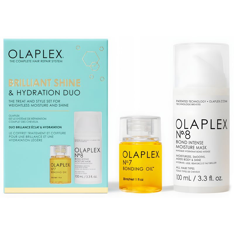 Olaplex Brilliant Shine & Hydration Duo vlasová péče(pro hydrataci a lesk)