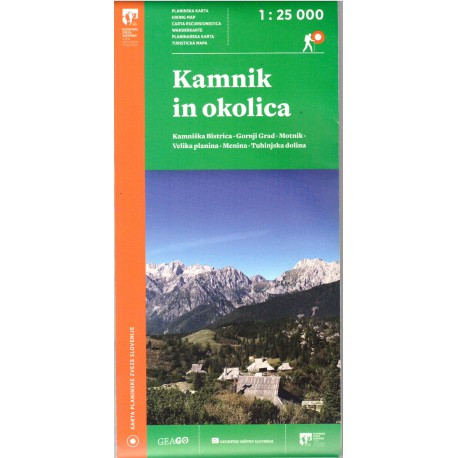 Geodetski Kamnik in okolica 1:25 000 turistická mapa