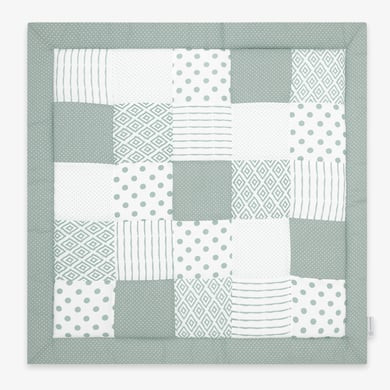 Patchwork Essential deka emma & noah crawling Mint 140 x 140 cm