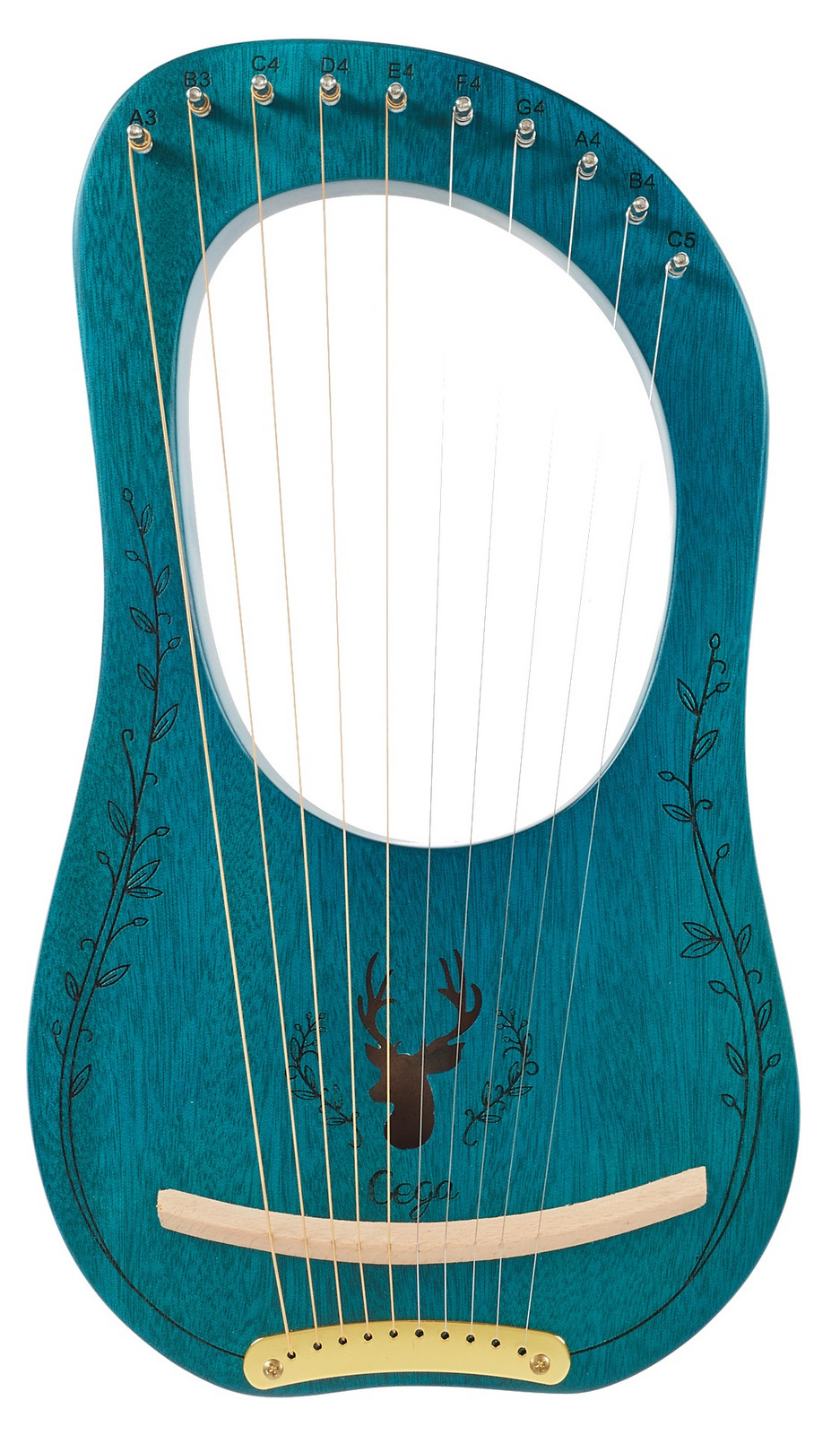 Cega Lyre Harp 10 Strings Blue (rozbalené)