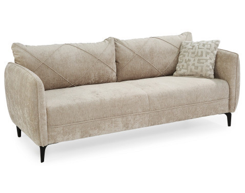 Trojsedák Novara, béžová látka