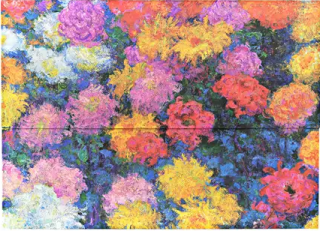 Desky na dokumenty Paperblanks - Monet’s Chrysanthemums