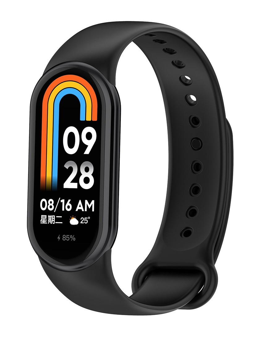 Silikonový řemínek Techsuit W014 pro Xiaomi Mi Band 8 černý 124610