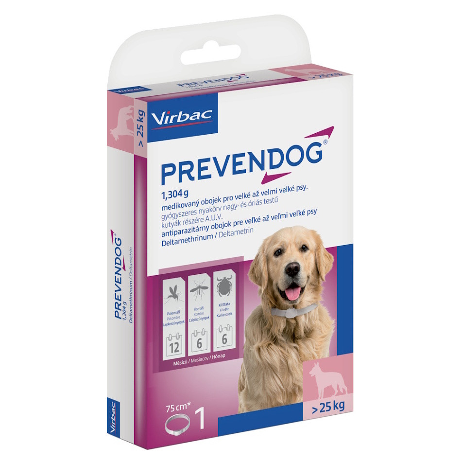 VIRBAC Prevendog obojek pro velké a velmi velké psy 1x75 cm