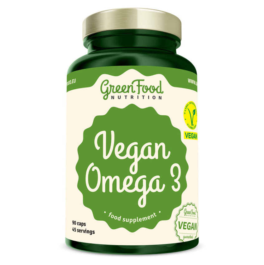 GREENFOOD NUTRITION Vegan Omega 3 90 kapslí