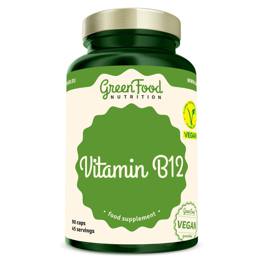 GREENFOOD NUTRITION Vitamin B12 90 kapslí