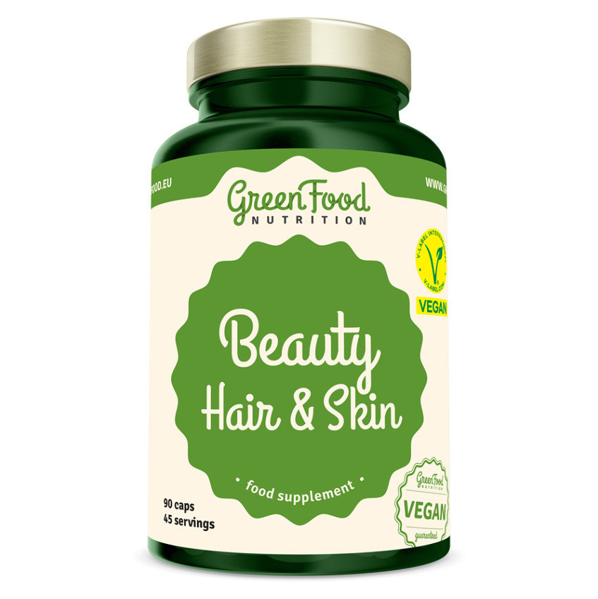 GREENFOOD NUTRITION Beauty Hair & Skin 90 kapslí