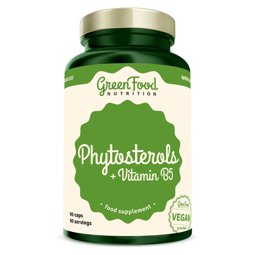 GREENFOOD NUTRITION Phytosterols Vitamin B5 90 kapslí