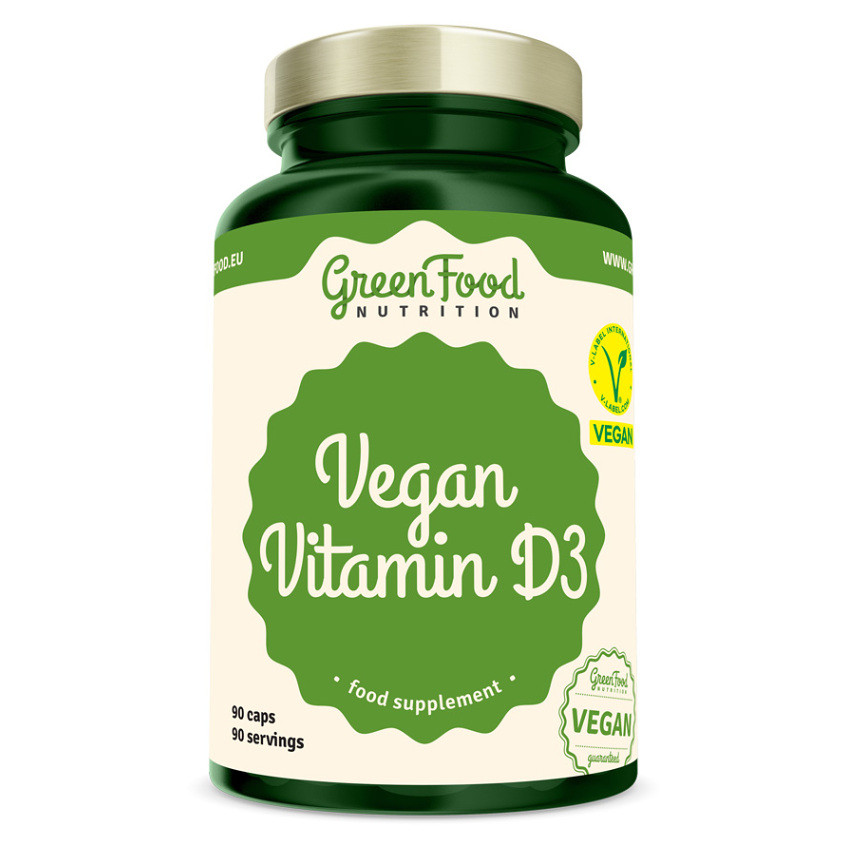 GREENFOOD NUTRITION Vegan Vitamin D3 90 kapslí