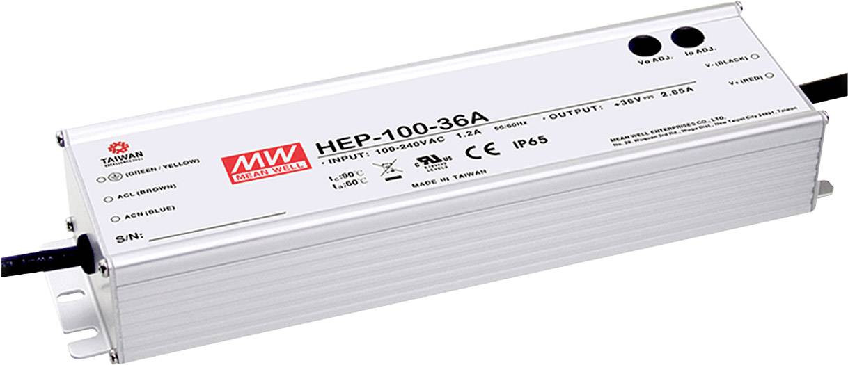Mean Well HEP-100-12A průmyslový napájecí zdroj 8.34 A 100 W 12 V/DC otevřené konce kabelu 1 ks