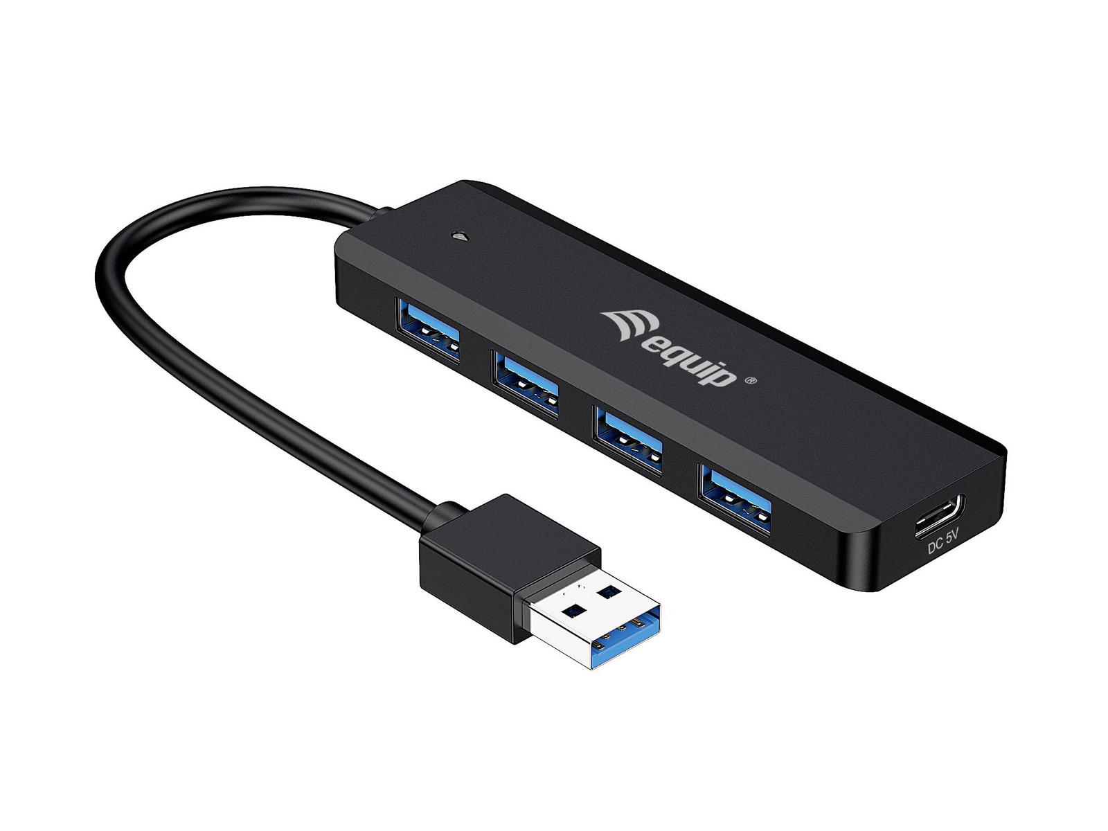 Equip 4-Port-USB-3.2 Gen 1-Hub und Adapter für USB-C 5 portů USB-C® (USB 3.1) Multiport hub černá