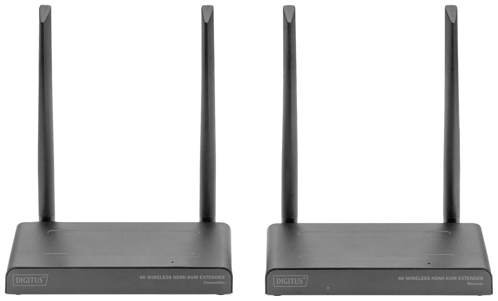 Digitus DS-55328 HDMI bezdrátový přenos (sada) 150 m 3840 x 2160 Pixel 4cestný multiprohlížeč, Digital Whiteboard-Funktion, protažený výstup HDMI, s funkcí