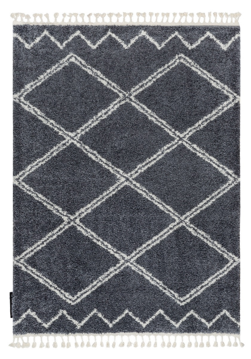 Kusový koberec Berber Asila B5970 grey and white - 120x170 cm Dywany Łuszczów