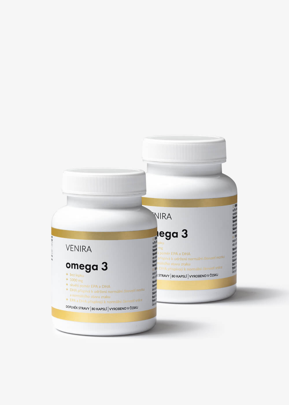 VENIRA omega 3, 2 balení za zvýhodněnou cenu, 160 kapslí