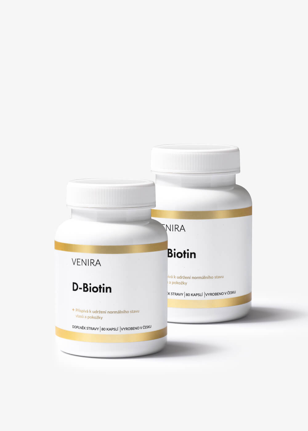 VENIRA d-biotin, 2 balení za výhodnější cenu, 160 kapslí